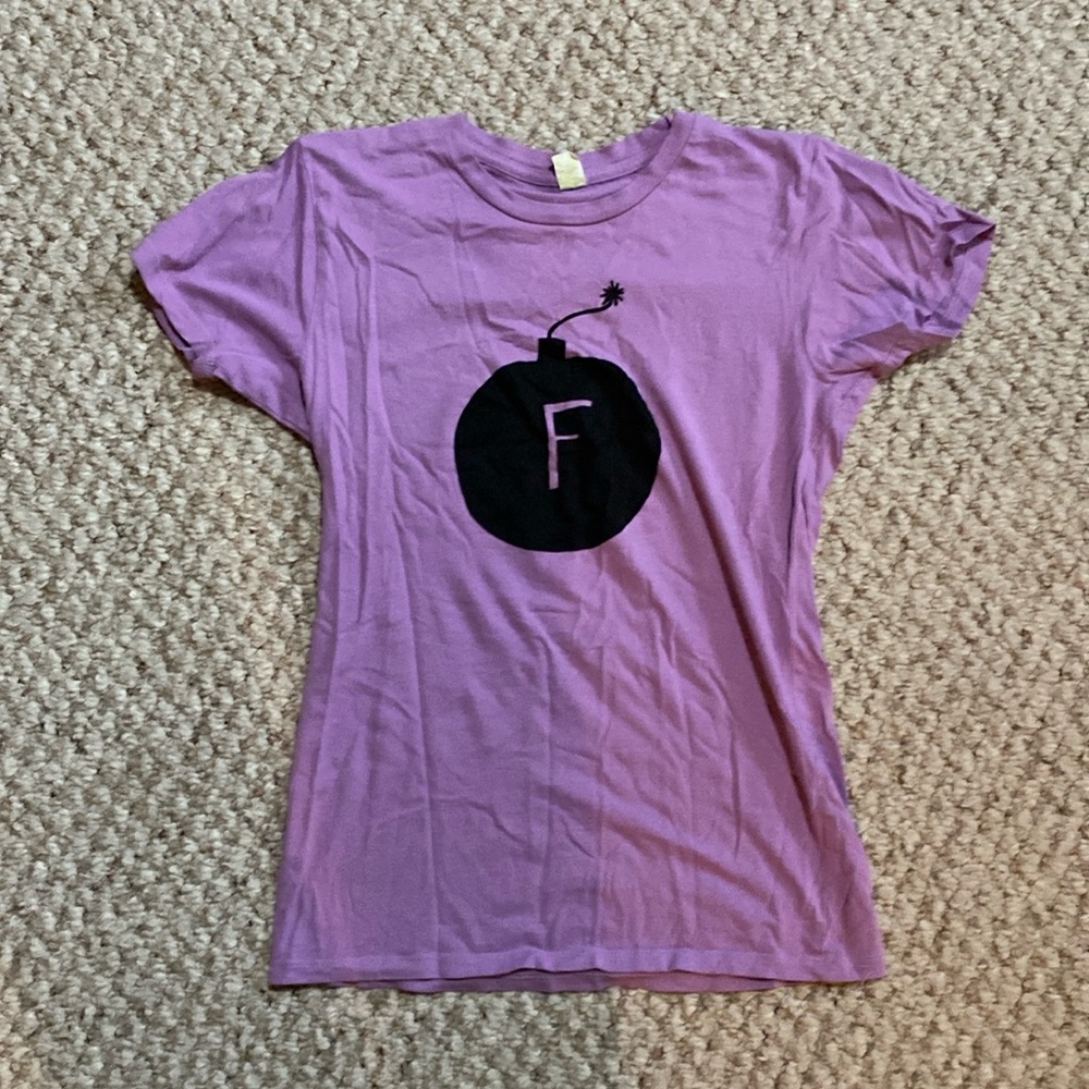 Light purple F-bomb Tshirt.